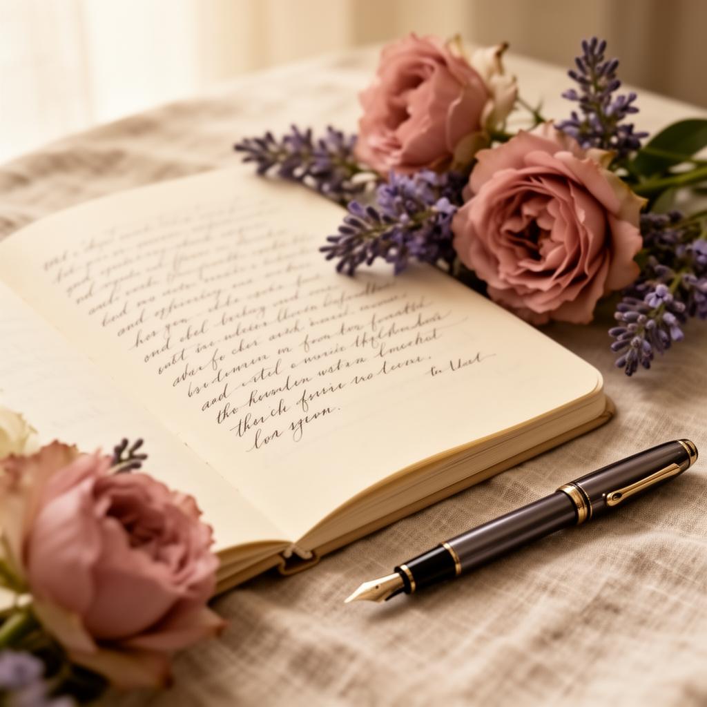 Quiet journaling moment